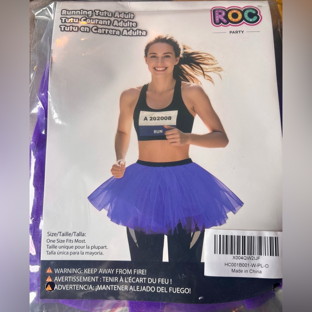 Purple Running Tutu Skirt